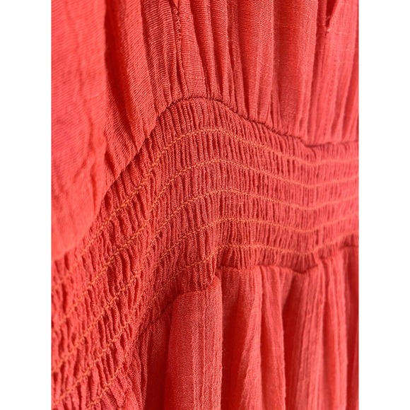 Flying Tomato Pink Red Flutter Sleeve Jumpsuit Size SMALL Lightweight Wide Leg - Picture 6 of 9